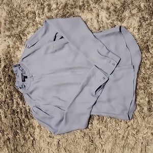 Express Women's Ruffle Neck Blouse XS